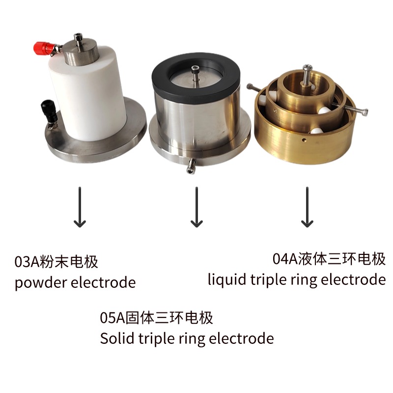 絕緣材料表面和體積電阻率固體/液體/粉末三環電極屏蔽箱